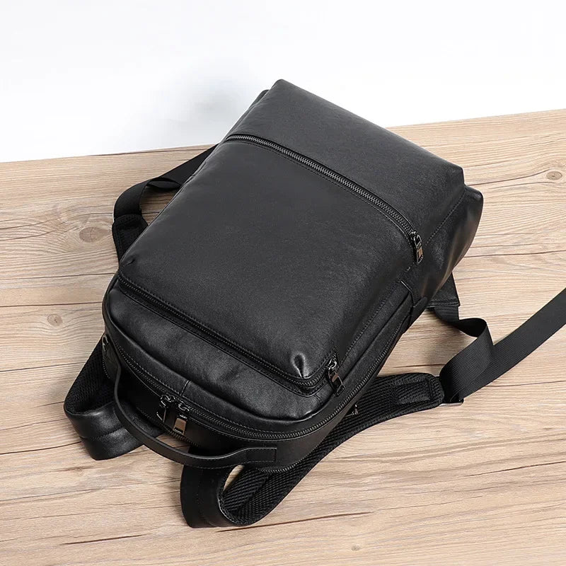 Genuine Leather Backpack for Men – Large Luxury