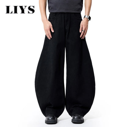 Baggy Wide Leg Jeans – Men's Goth Balloon Denim Pants
