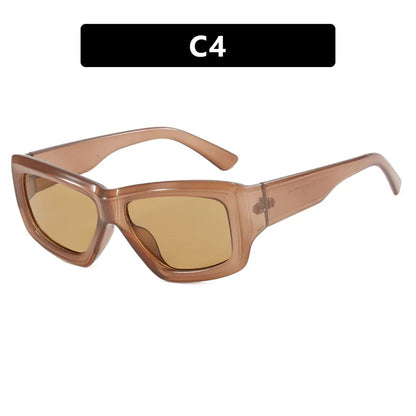 Cat Eye Sunglasses Women Men Y2K Retro Rectangle Shades
