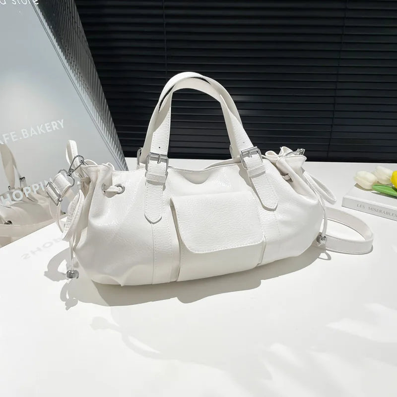 PU Leather Pillow Shoulder Bag – Women's Korean Crossbody Handbag