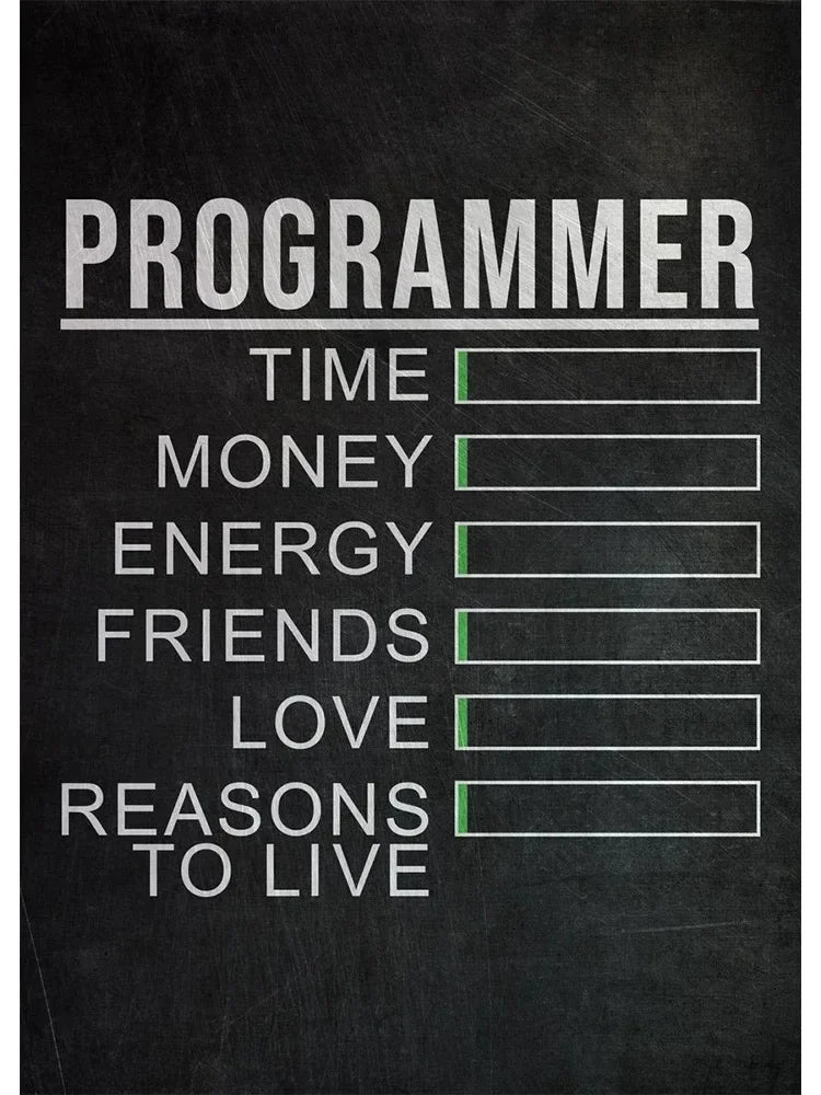 Funny Programmer Quote Wall Art Print – Linux Clouds Poster