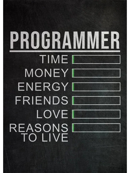 Funny Programmer Quote Wall Art Print – Linux Clouds Poster