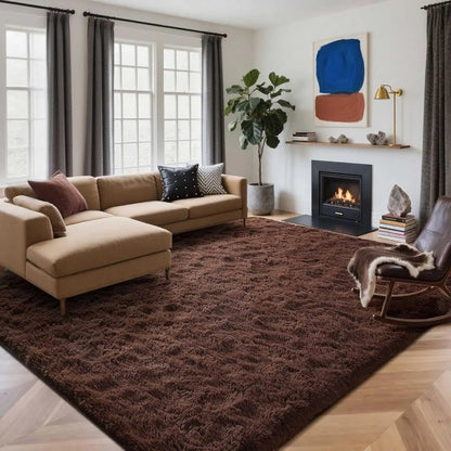 Soft Fluffy Area Rug – Non-Slip Shaggy Rug for Living Room & Bedroom