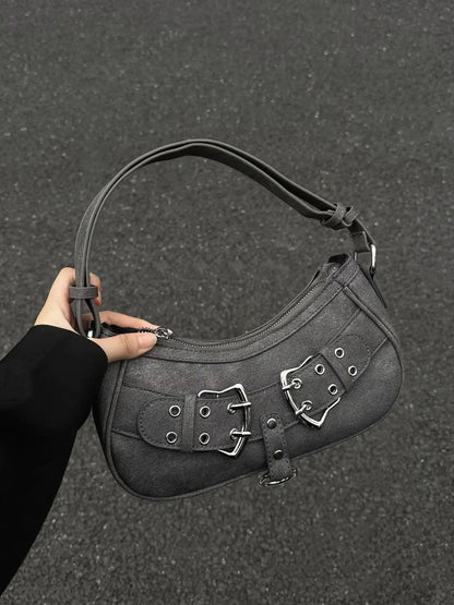 Sweet Cool Denim Grey Women Y2k Grunge Hot Girls Casual Handbag