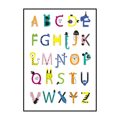 Dinosaur Alphabet Poster – Kids ABC Wall Art Print