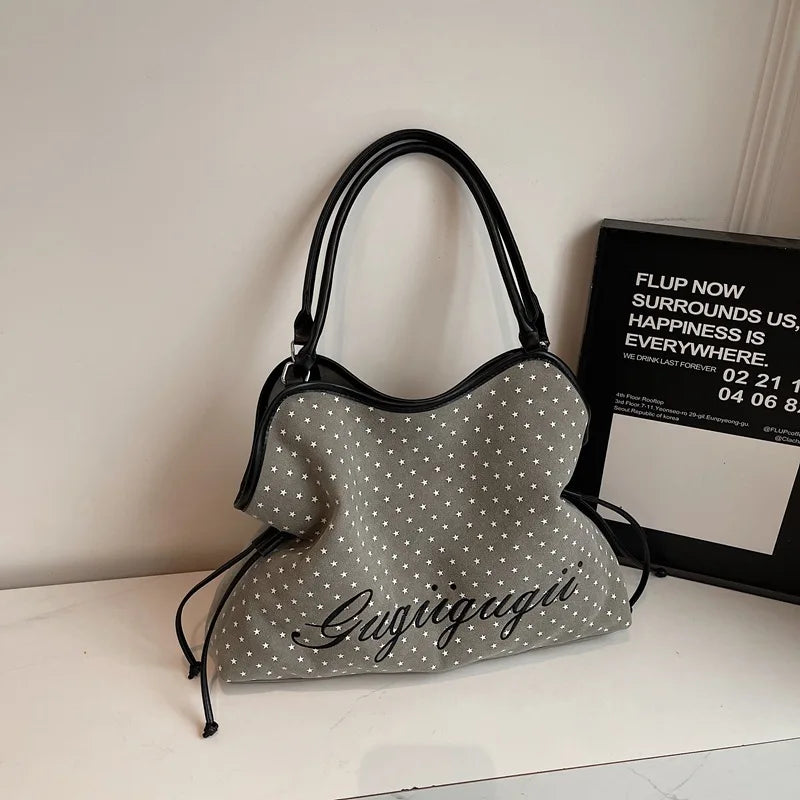 Brand Women's Shoulder Bag Y2k Fashion Sweet Polka Dot Handbag