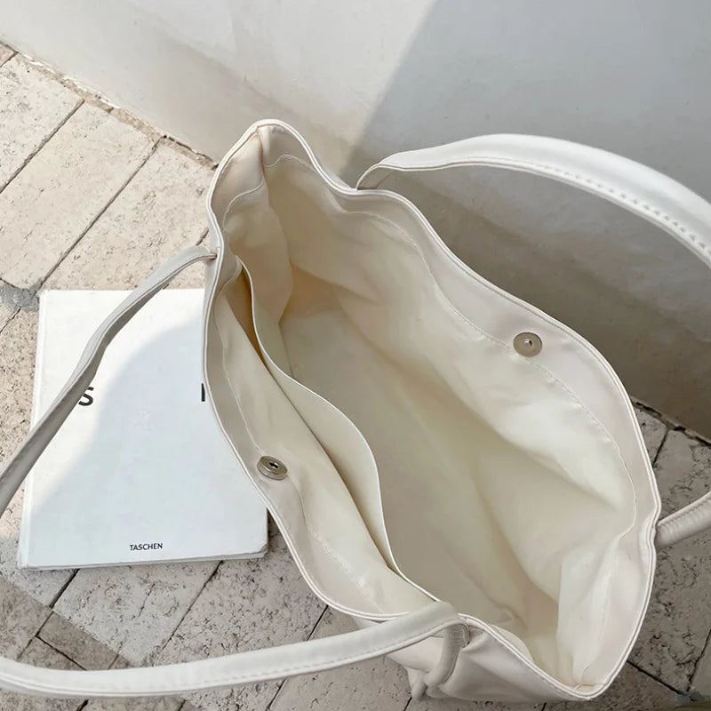Portable Texture Tote Bag for Women