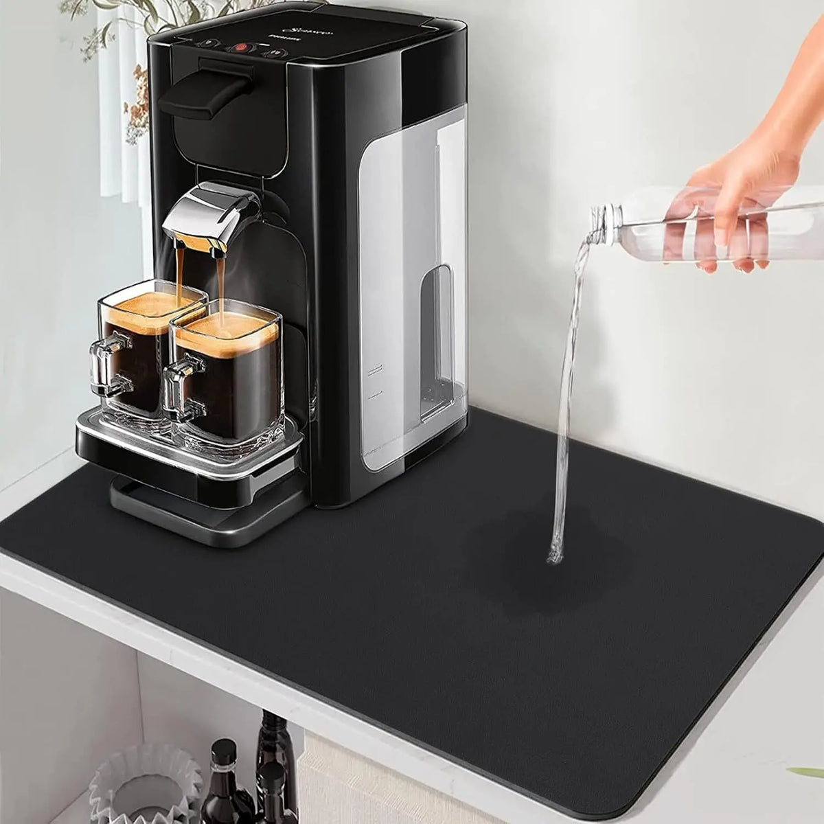 Coffee Machine Mat – Absorbent Silicone Countertop Pad