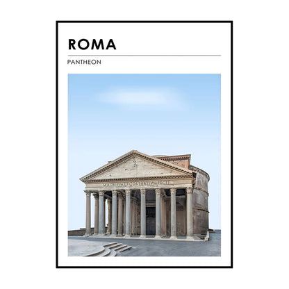 Famous City Architecture Wall Art Poster – Canvas Print for Living Room