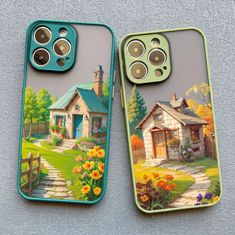 Mediterranean Villa Landscape iPhone Case – Scenic Art Phone Cover