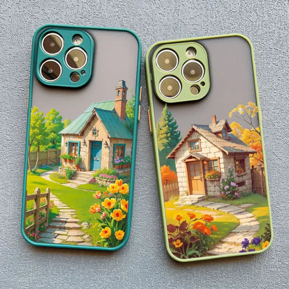 Mediterranean Villa Landscape iPhone Case – Scenic Art Phone Cover