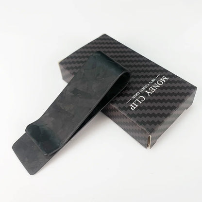 Real Carbon Fiber Money Clip with Card Holder – 22mm
