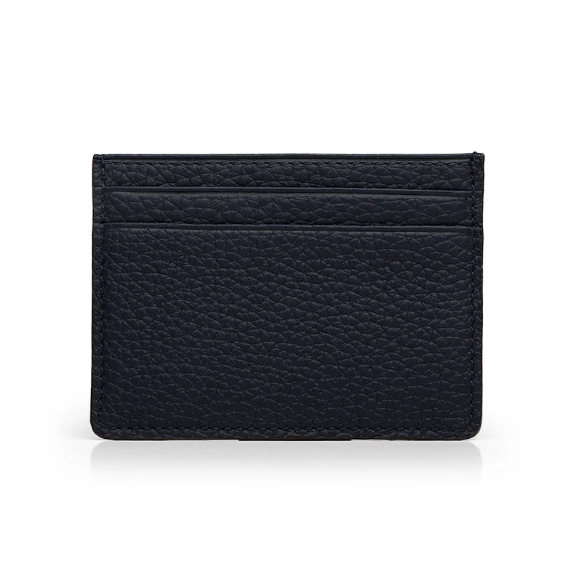 Hiram Beron Monogram Premium Pebble Leather Wallet Card Holder Women Man Case Dropship