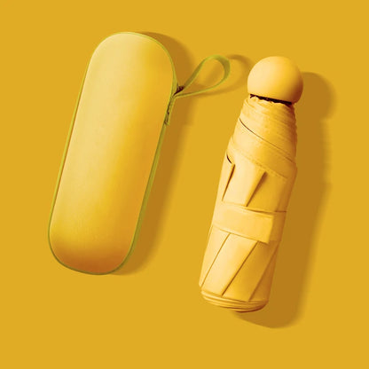 Mini Capsule Umbrella With UV Protection