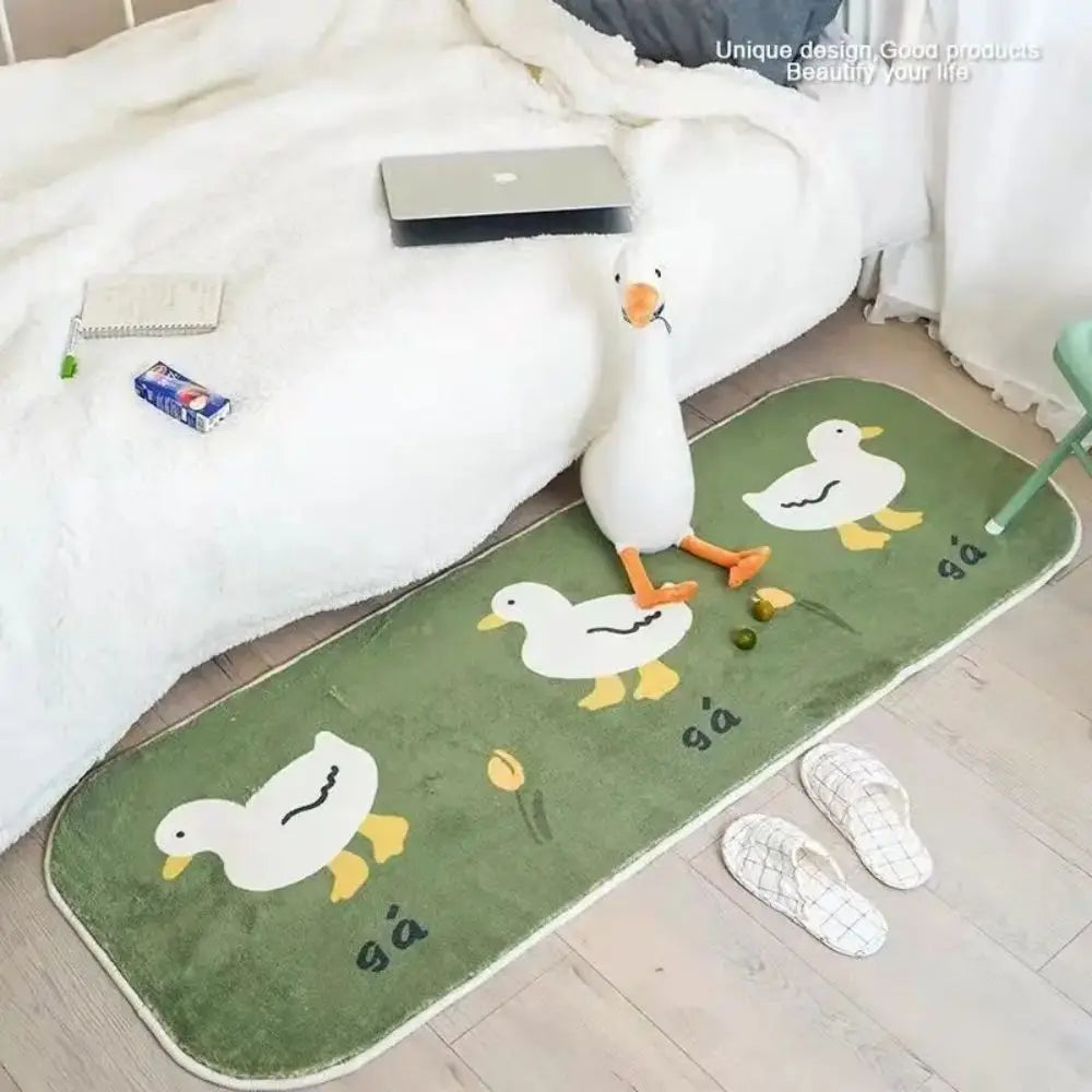 Vikama Cartoon Cute Cashmere-Like Rug Girls Room Decor Bedside Children S Long Soft Floor Mat - Soft