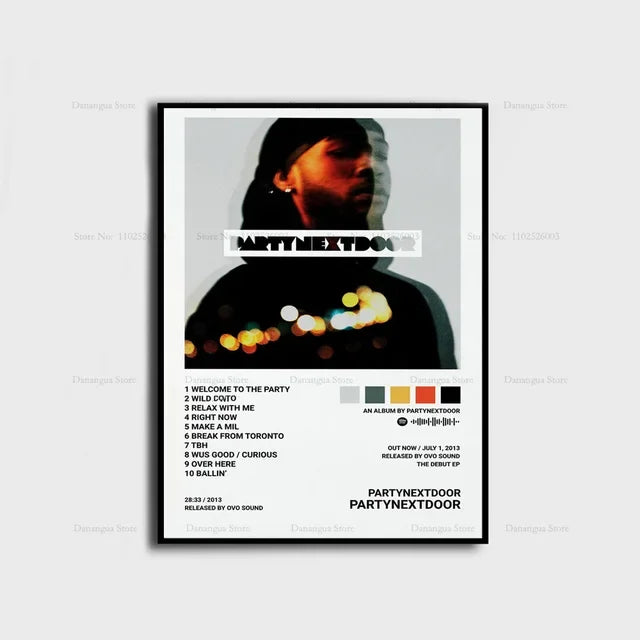 PARTYNEXTDOOR Album Cover Poster – Music Wall Art Print