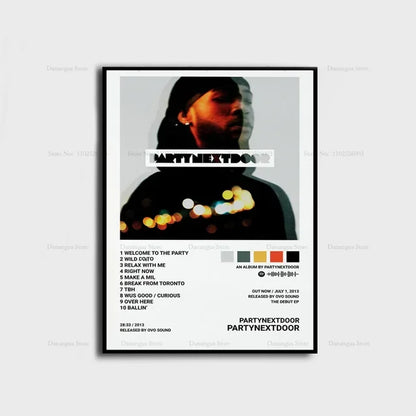 PARTYNEXTDOOR Album Cover Poster – Music Wall Art Print
