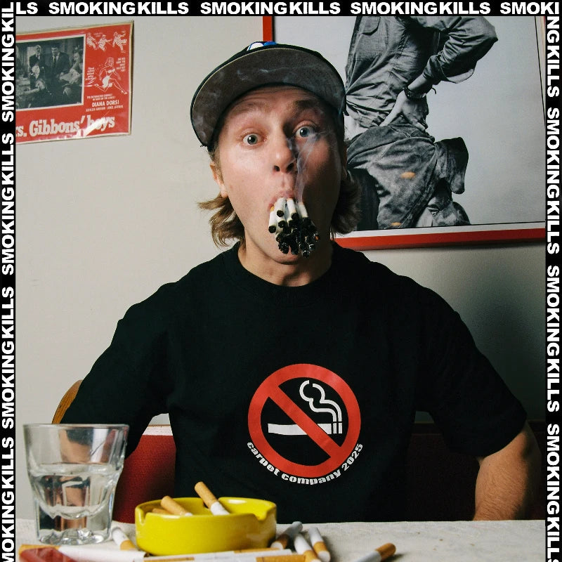 No Smoking Graphic T-Shirt – Y2K Retro Streetwear Tee