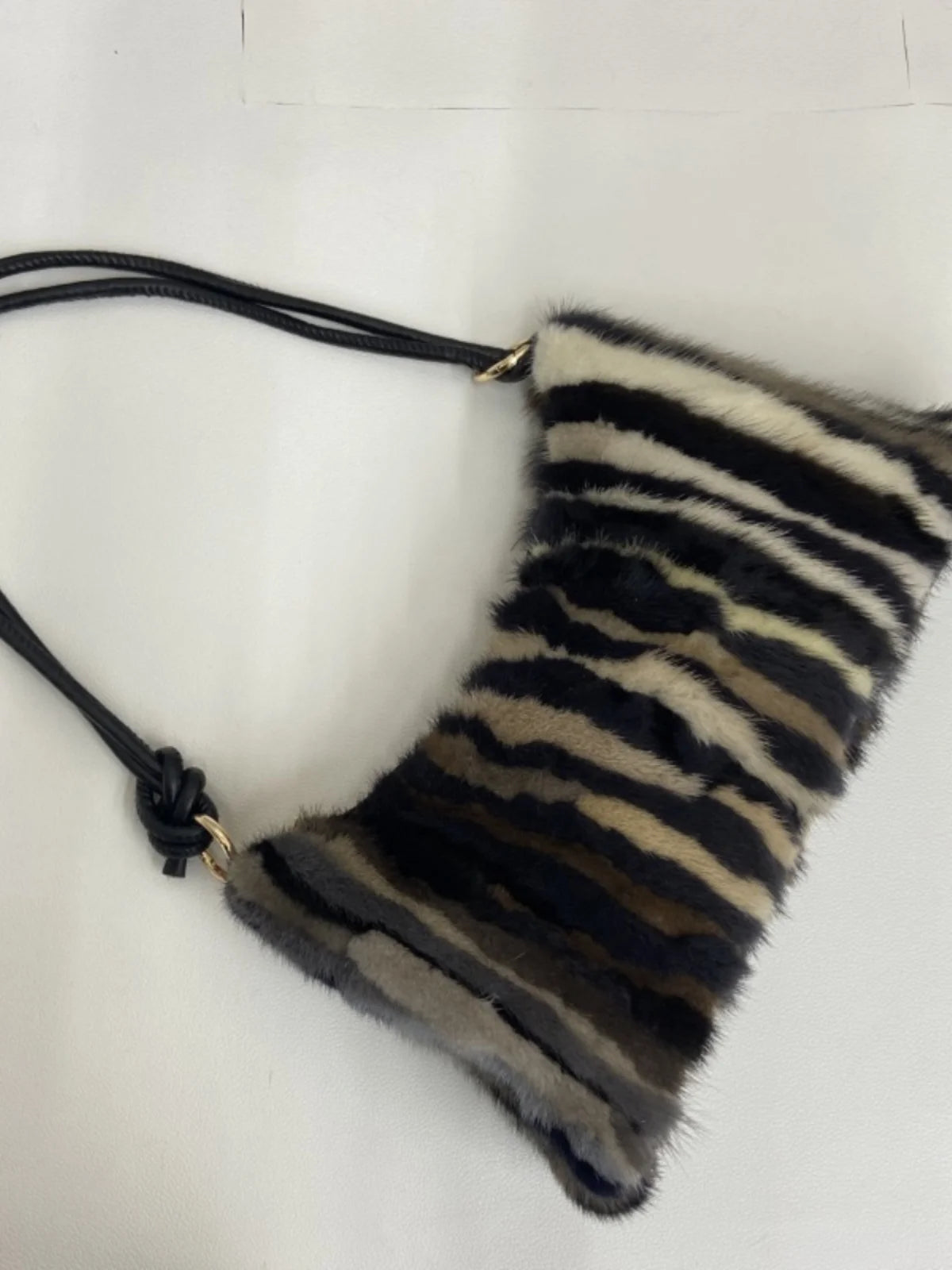 Mink Fur Shoulder Bag – Luxury Women's Crossbody Handbag
