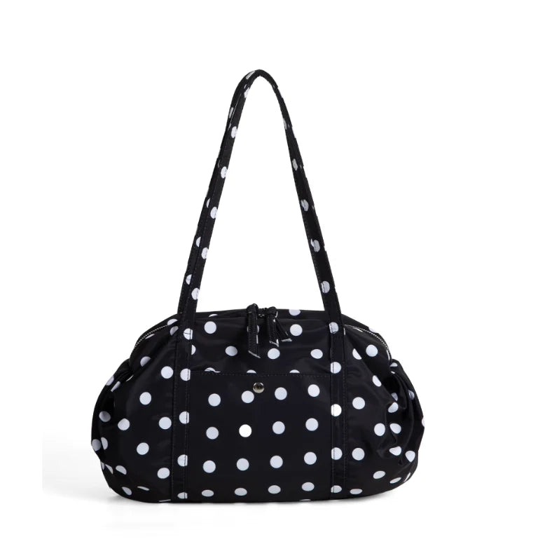 Sweet Cute Polka Dot Handbag Women Large Capacity Nylon Lightweight