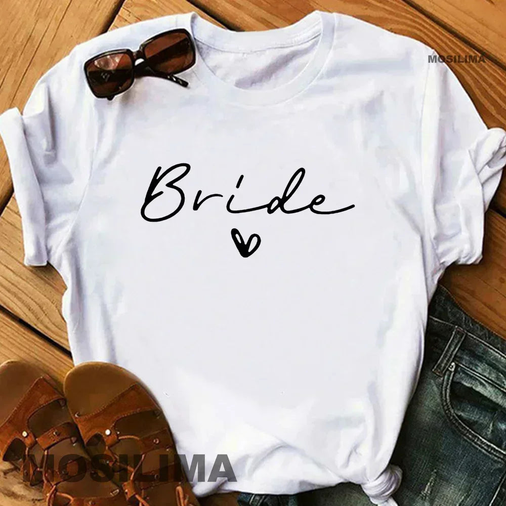 Bride & Bridesmaid Bachelorette Party T-Shirt for Women