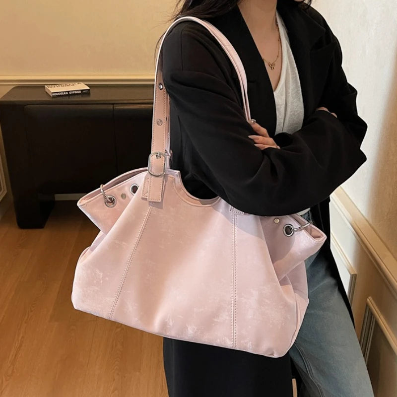 Vintage Big Bags For Women Handbags Top-handle Handbag