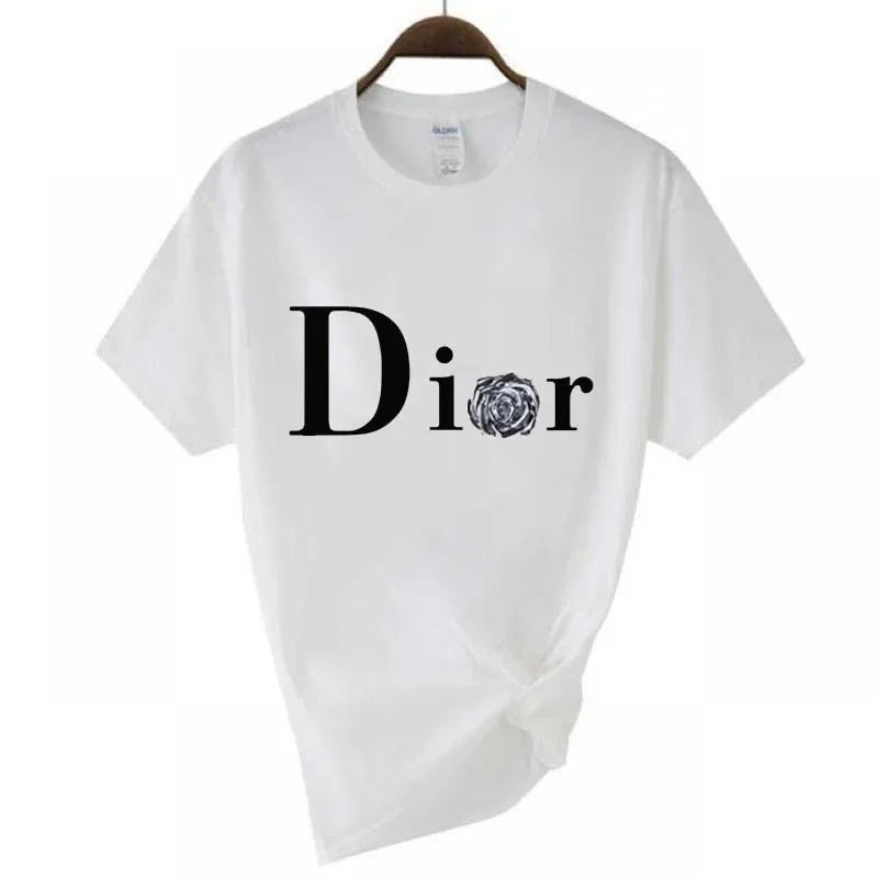 Graphic Letter Print T-Shirt – Unisex Short Sleeve Round Neck Tee