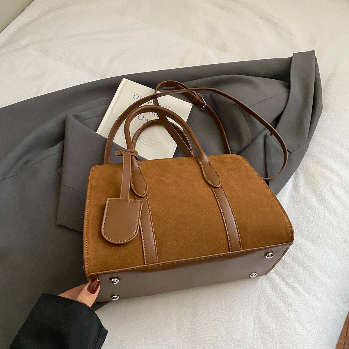Women Suede Shoulder Bag