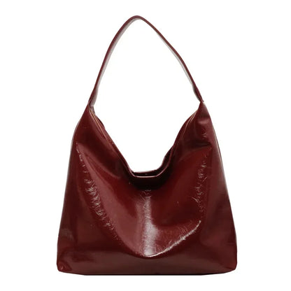 Large Capacity Red Bag For Women 2026 New Retro Texture