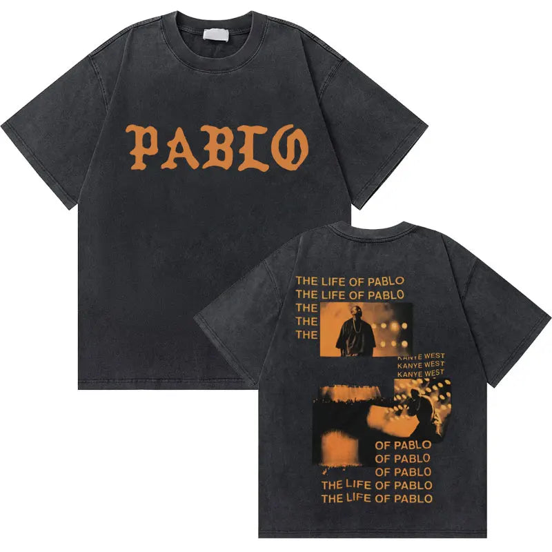 College Dropout Bear Graphic T-Shirt – Washed Vintage Streetwear Tee
