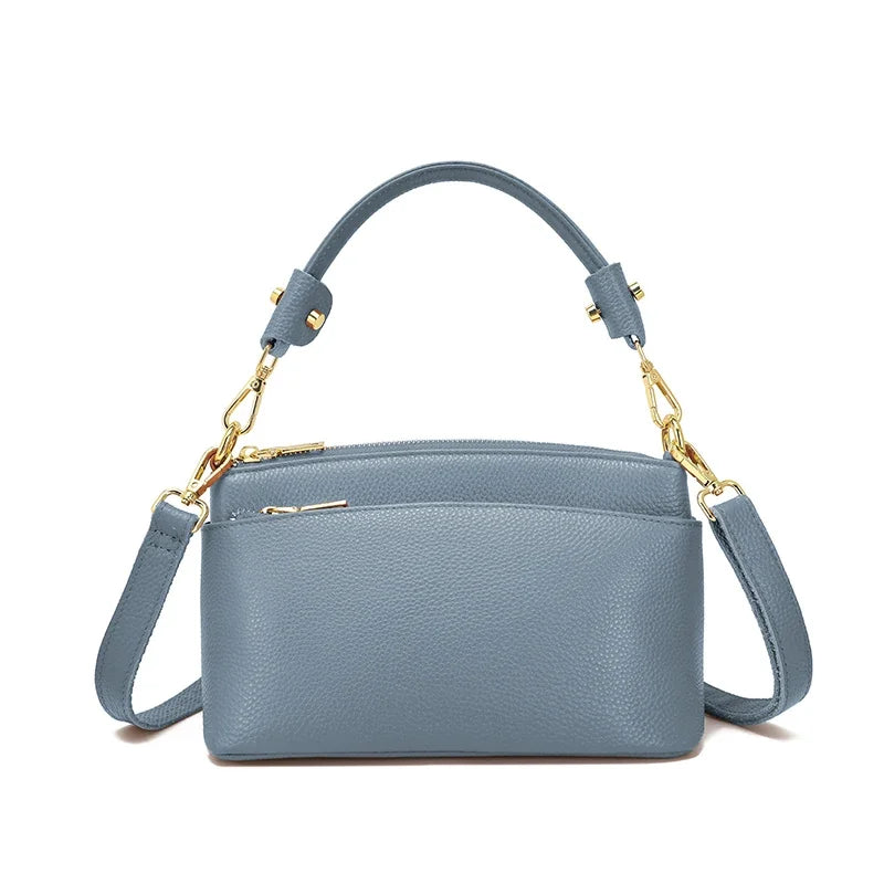 Women Cowhide Genuine Leather Shoulder Bag