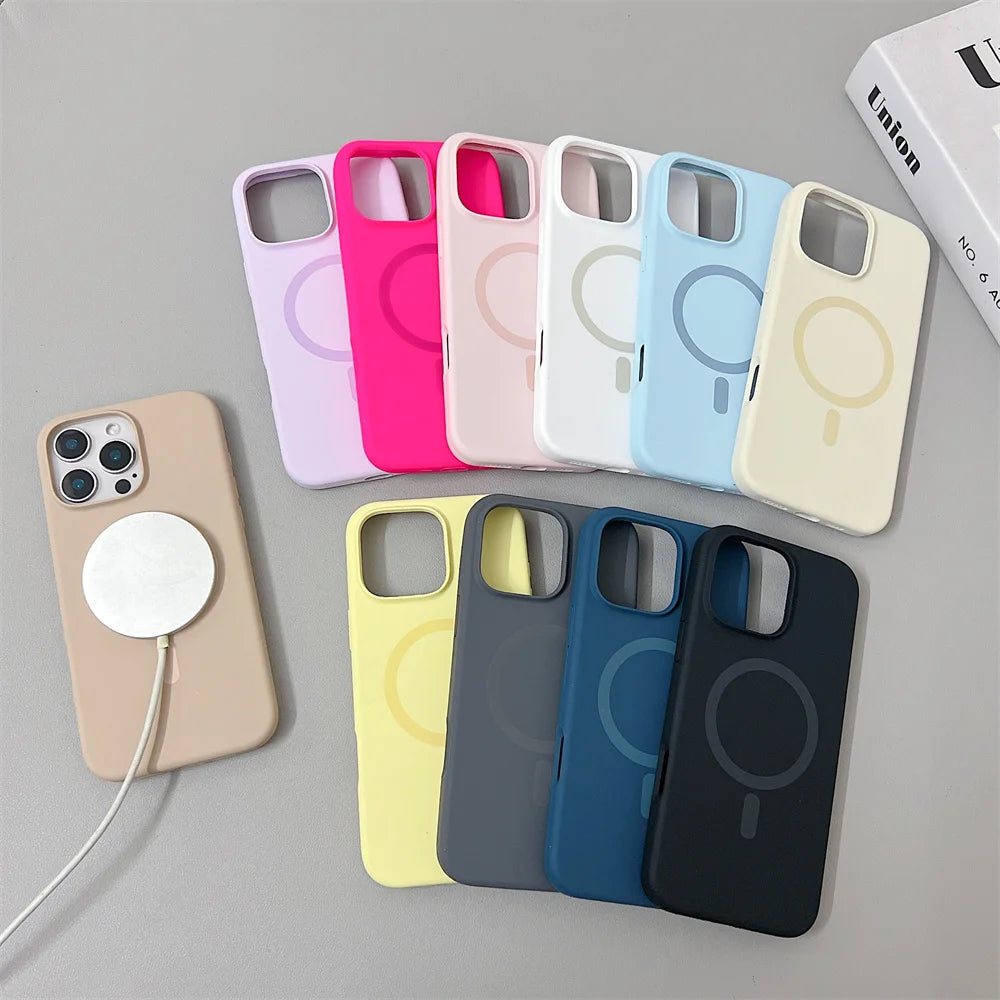 MagSafe Liquid Silicone iPhone Case – iPhone 12 to 16 Pro Max