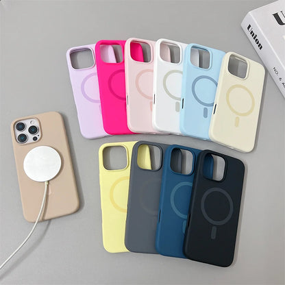 MagSafe Liquid Silicone iPhone Case – iPhone 12 to 16 Pro Max