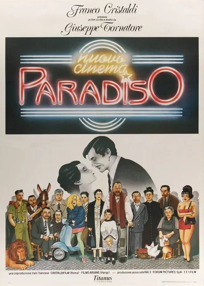 Cinema Paradiso Movie Poster – Vintage Italian Film Wall Art Print