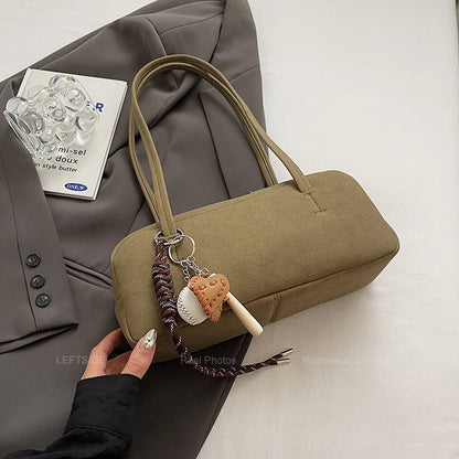 Leftside Women S Small Faux Suede Armpit Bag Winter Retro Underarm Shoulder Luxury Designer Handbags