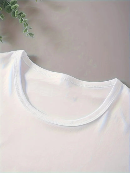 Women's Cartoon Graphic T-Shirt – Short Sleeve Korean Style