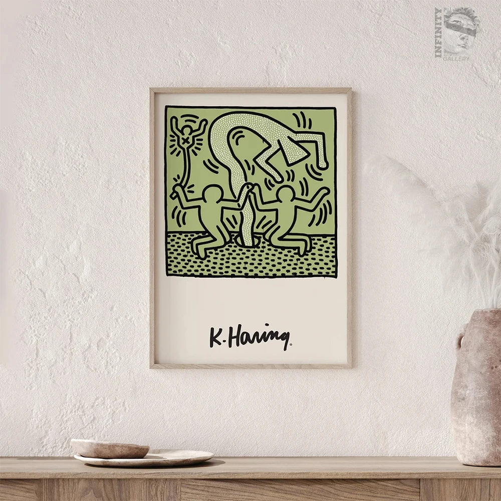 Matisse Cutout Canvas Wall Art Print – Green Botanical Poster