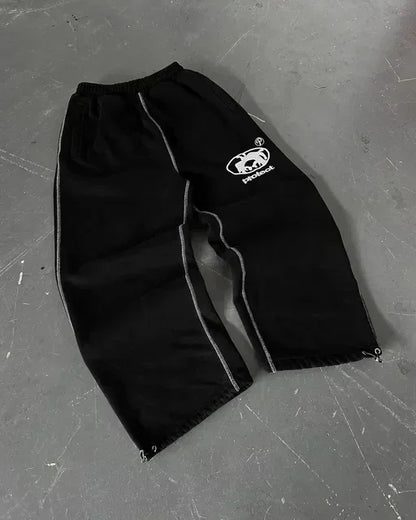 Y2K Baggy Wide Leg Sweatpants Men Women Streetwear Hip Hop Track Pants