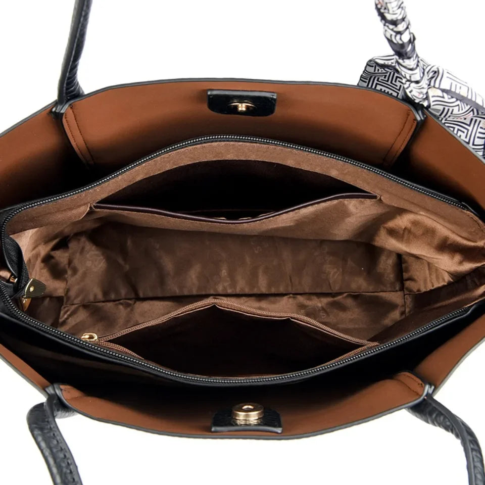 Genuine Soft Leather Tote Bag Women's Large Capacity Carrying Bags