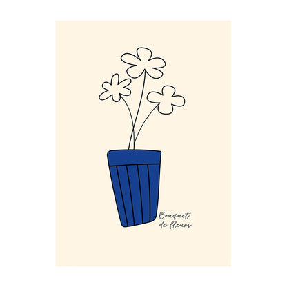 Minimalist Botanical Leaf Art Poster – Matisse-Inspired Wall Decor