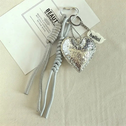Fashion Leopard Starfish Keychain Cute Balloon Dog Leather Charm Women Maximalist Bag