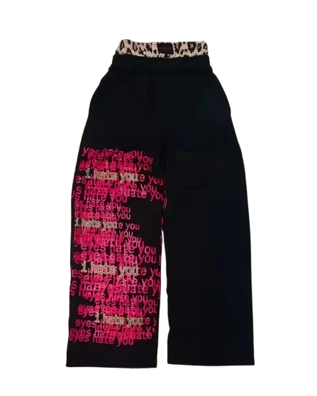 Y2K Baggy Wide Leg Sweatpants Men Women Streetwear Hip Hop Track Pants