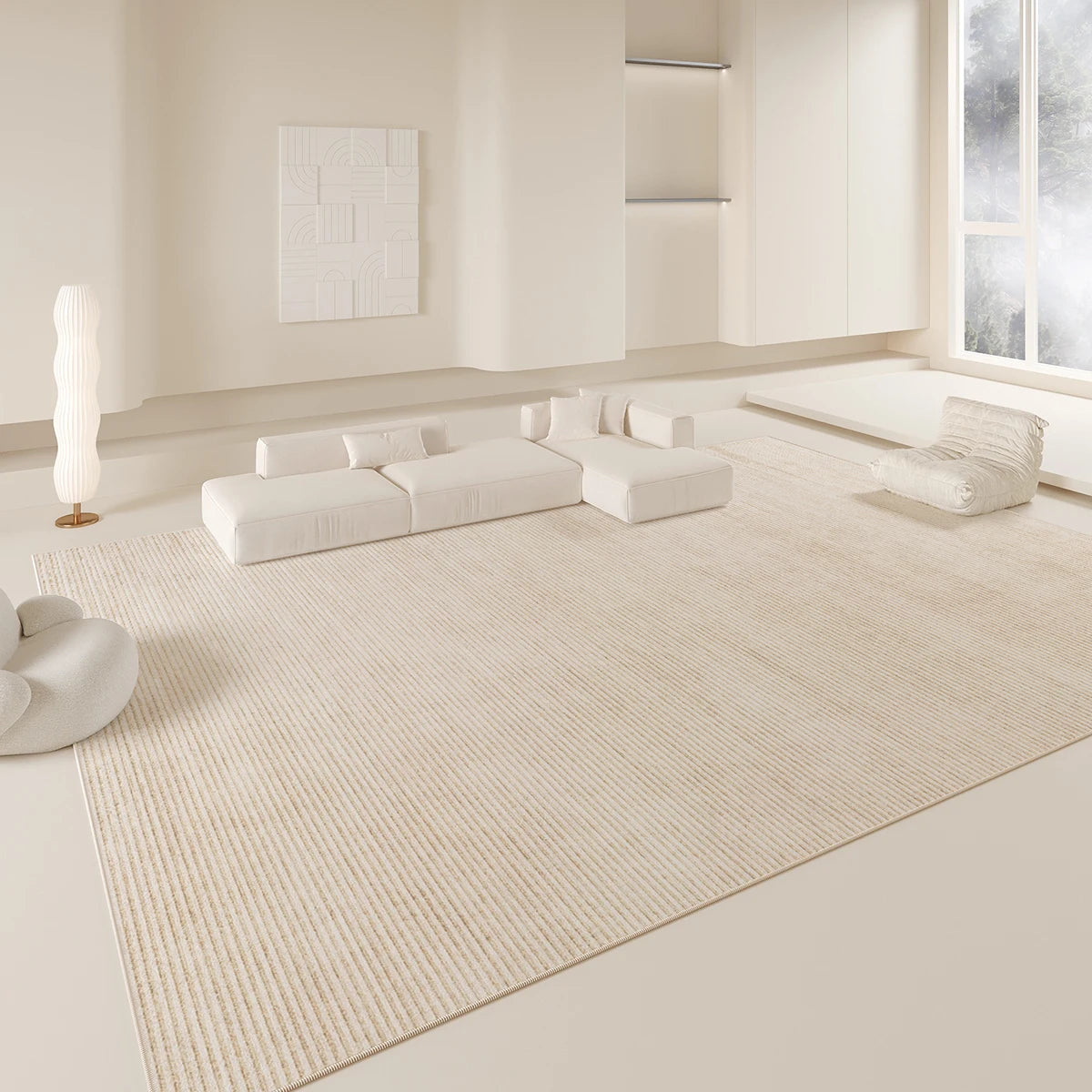 Vikama Modern Minimalist Rug Soft Warm Sound-Absorbing Living Room Sofa Mat Bedside Rug Bedroom Home