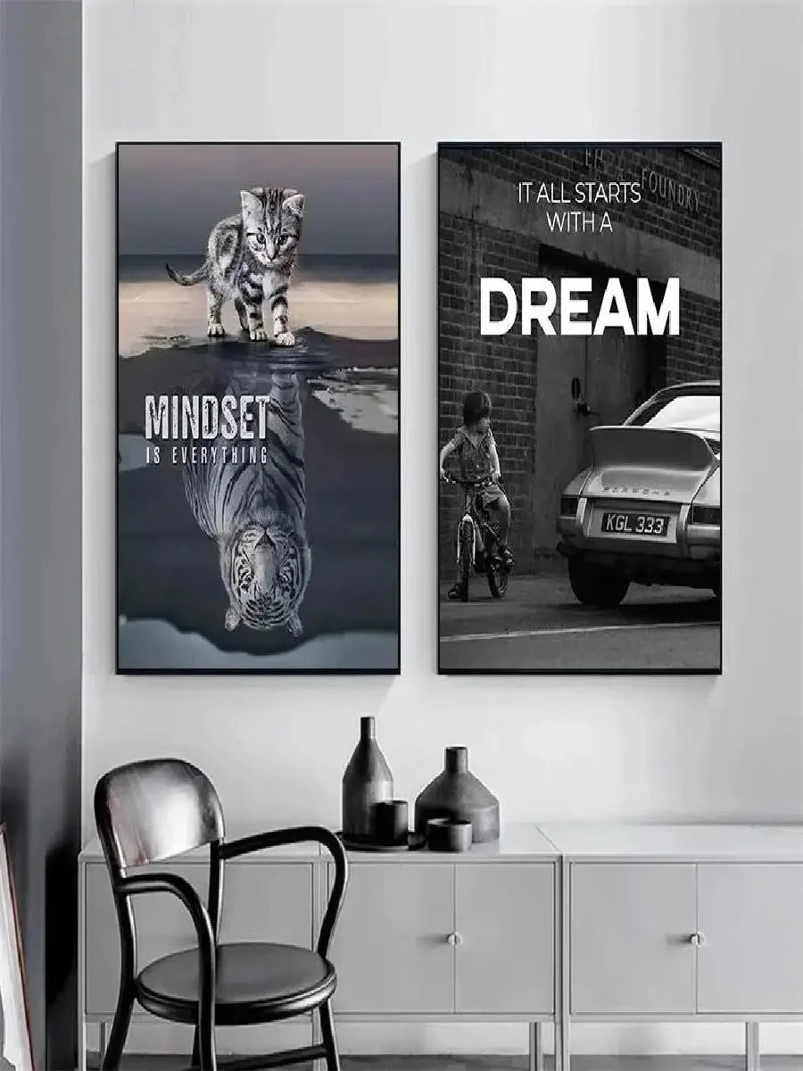 Motivational Quote Wall Art Poster – Inspirational Print for Office & Home Decor
