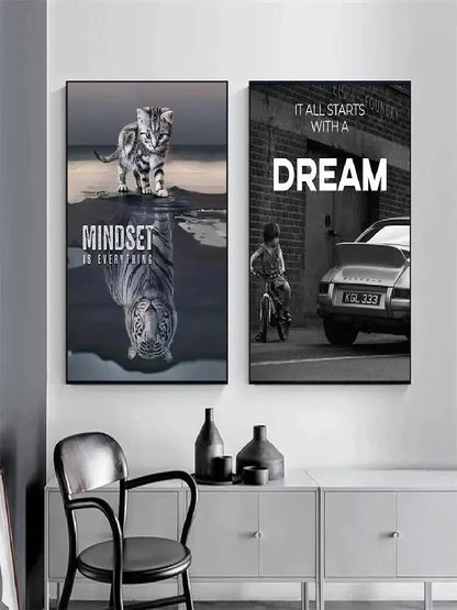 Motivational Quote Wall Art Poster – Inspirational Print for Office & Home Decor