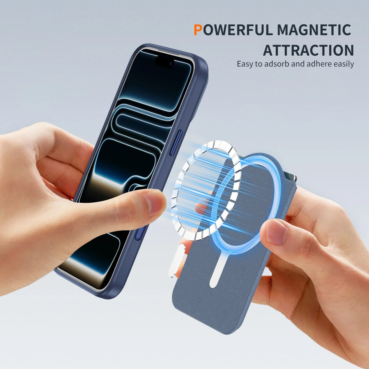 MagSafe Magnetic Leather Wallet Case – Card Holder Stand for iPhone 17 / Air / Pro Max