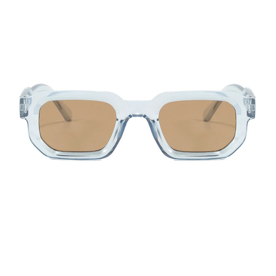 Retro Rectangle Sunglasses – UV400 Men's Vintage Square Frame