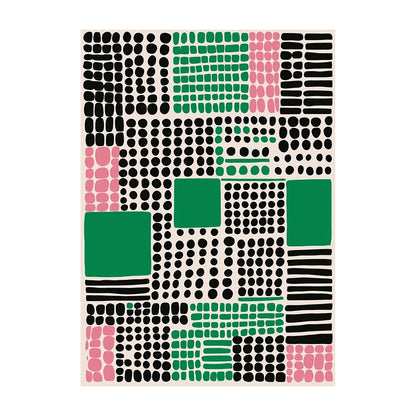 Mid-Century Modern Wall Art Poster – Retro Abstract Geometric Print