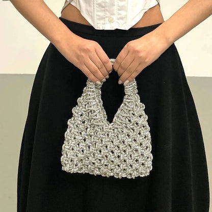 Glitter Diamond Clutch Purse – Luxury Handmade Evening Bag