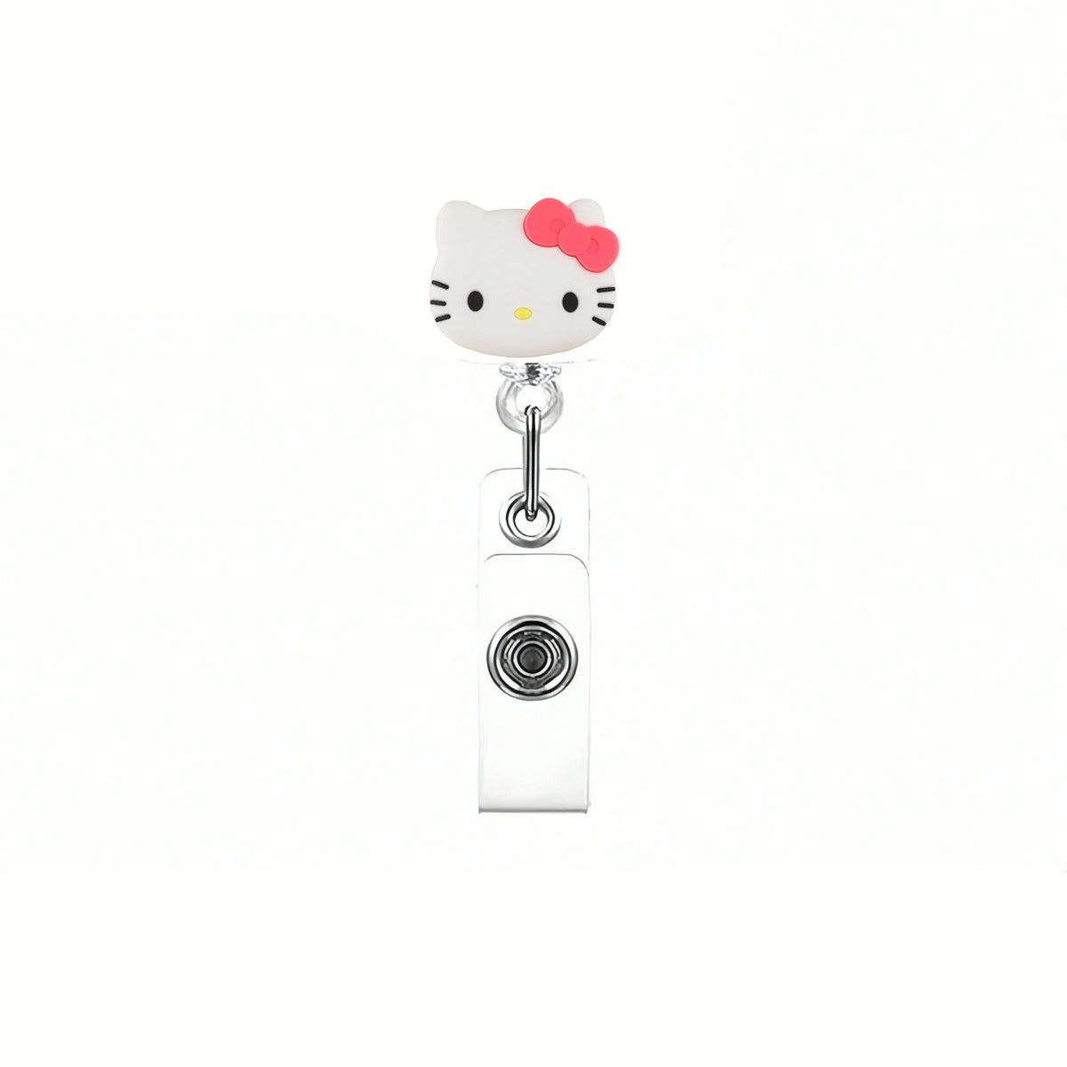 Sanrio Cat Retractable Badge Reel Keychain